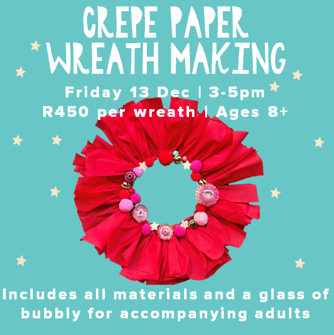 Crepe Paper Wreath Making